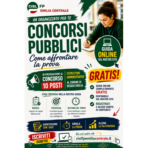 Concorso Comune di Reggio Emilia: mettiti alla prova